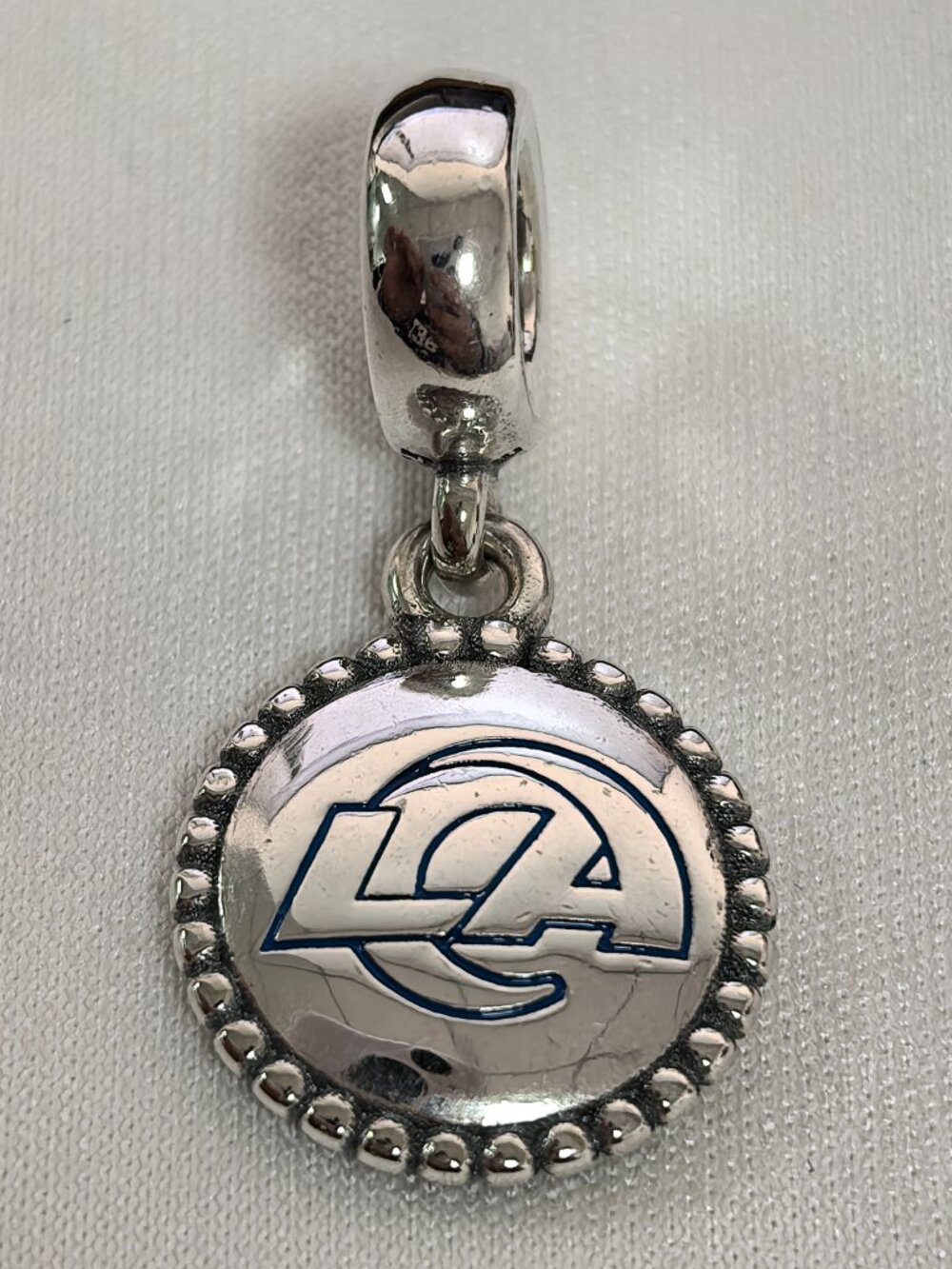 Pandora LOS ANGELES RAMS Exclusive Dangle Charm Pendant, S925 Silver Jewelry
